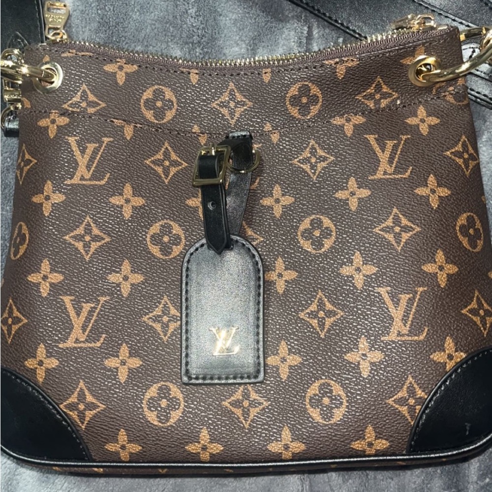 Brown and black crossbody